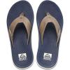 imageReef Mens Santa Ana Flip Flop Arch Support Water Friendly Non Marking OutsoleNavyKhaki