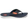 imageReef Mens Santa Ana Flip Flop Arch Support Water Friendly Non Marking OutsoleNavyWhiteOrange