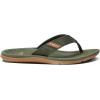 imageReef Mens Santa Ana Flip Flop Arch Support Water Friendly Non Marking OutsoleOliveGum