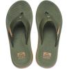 imageReef Mens Santa Ana Flip Flop Arch Support Water Friendly Non Marking OutsoleOliveGum