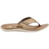 imageReef Mens Santa Ana Flip Flop Arch Support Water Friendly Non Marking OutsoleTan