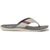 imageReef Mens Santa Ana Flip Flop Arch Support Water Friendly Non Marking OutsoleTanGreyMaroon