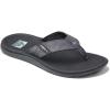 imageReef Mens Santa Ana Flip Flop Arch Support Water Friendly Non Marking OutsoleGunmetalOcean