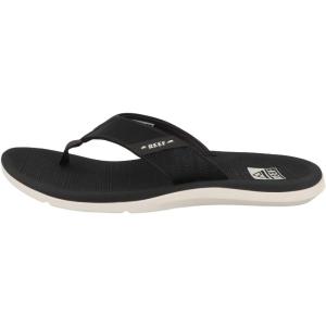 imageReef Mens Santa Ana Flip Flop Arch Support Water Friendly Non Marking OutsoleGrey White