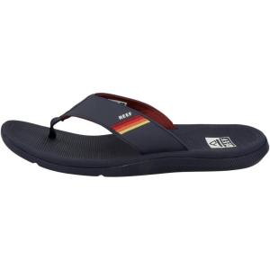 imageReef Mens Santa Ana Flip Flop Arch Support Water Friendly Non Marking OutsoleGreyOcean Sunset