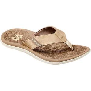 imageReef Mens Santa Ana Flip Flop Arch Support Water Friendly Non Marking OutsoleTan
