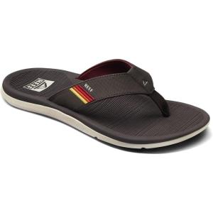 imageReef Mens Santa Ana Flip Flop Arch Support Water Friendly Non Marking OutsoleVintage Brown Sunset