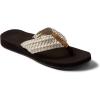 imageREEF Cushion Threads Womens Flip Flop Ultra Soft Cushion Footbed Arch SupportVintage White