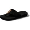 imageREEF Cushion Threads Womens Flip Flop Ultra Soft Cushion Footbed Arch SupportBlack