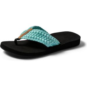 imageREEF Cushion Threads Womens Flip Flop Ultra Soft Cushion Footbed Arch SupportAqua