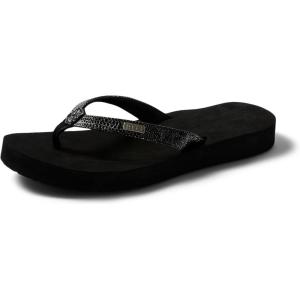 imageREEF Womens Star Cushion Sassy SandalBlackSilver