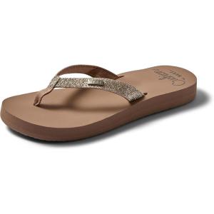 imageReef Womens Sandal Star Cushion Fashion Flip FlopsAlmond