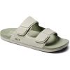 imageREEF Cushion Tradewind Mens Fashion Slides Adjustable Velcro Straps Ultra Soft Cushion Footbed Arch SupportStoneOlive