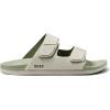 imageREEF Cushion Tradewind Mens Fashion Slides Adjustable Velcro Straps Ultra Soft Cushion Footbed Arch SupportStoneOlive