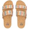 imageREEF Cushion Vista Womens Fashion Slide Sandal Vegan Leather Strap Ultra Soft Cushion FootbedBeachy Woven