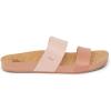 imageREEF Cushion Vista Womens Fashion Slide Sandal Vegan Leather Strap Ultra Soft Cushion FootbedCameo Rose Duo