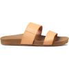 imageREEF Cushion Vista Womens Fashion Slide Sandal Vegan Leather Strap Ultra Soft Cushion FootbedCantaloupe