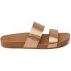 imageREEF Cushion Vista Womens Fashion Slide Sandal Vegan Leather Strap Ultra Soft Cushion FootbedCopperTan