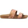imageREEF Cushion Vista Womens Fashion Slide Sandal Vegan Leather Strap Ultra Soft Cushion FootbedHibiscus