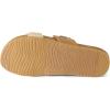 imageREEF Cushion Vista Womens Fashion Slide Sandal Vegan Leather Strap Ultra Soft Cushion FootbedNatural Crochet Textile