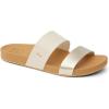 imageREEF Cushion Vista Womens Fashion Slide Sandal Vegan Leather Strap Ultra Soft Cushion FootbedVintageGold