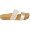 imageREEF Cushion Vista Womens Fashion Slide Sandal Vegan Leather Strap Ultra Soft Cushion FootbedVintageGold
