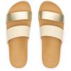imageREEF Cushion Vista Womens Fashion Slide Sandal Vegan Leather Strap Ultra Soft Cushion FootbedVintageGold