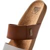 imageREEF Cushion Vista Womens Fashion Slide Sandal Vegan Leather Strap Ultra Soft Cushion FootbedWhite Duo