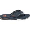 imageREEF Fanning Mens Bottle Opener Flip Flop Arch Support Durable Outsole Water FriendlyNavyOrange Tropic