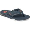 imageREEF Fanning Mens Bottle Opener Flip Flop Arch Support Durable Outsole Water FriendlyNavyOrange Tropic