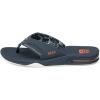 imageREEF Fanning Mens Bottle Opener Flip Flop Arch Support Durable Outsole Water FriendlyNavyOrange Tropic
