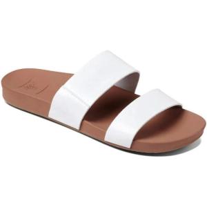 imageREEF Cushion Vista Womens Fashion Slide Sandal Vegan Leather Strap Ultra Soft Cushion FootbedCLOUD