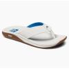 imageREEF Deckhand Mens Water Friendly Flip Flop Boat Friendly No Slip Traction Quick DryWhiteBlue