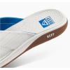 imageREEF Deckhand Mens Water Friendly Flip Flop Boat Friendly No Slip Traction Quick DryWhiteBlue