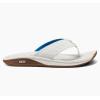 imageREEF Deckhand Mens Water Friendly Flip Flop Boat Friendly No Slip Traction Quick DryWhiteBlue