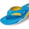 imageREEF Fanning Pregame Mens Bottle Opener Flip Flop Arch Support Durable Outsole Water FriendlyBlueYellow
