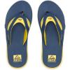 imageREEF Fanning Pregame Mens Bottle Opener Flip Flop Arch Support Durable Outsole Water FriendlyNavyYellow