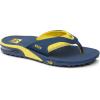 imageREEF Fanning Pregame Mens Bottle Opener Flip Flop Arch Support Durable Outsole Water FriendlyNavyYellow