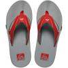 imageREEF Fanning Pregame Mens Bottle Opener Flip Flop Arch Support Durable Outsole Water FriendlyRedGrey