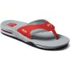 imageREEF Fanning Pregame Mens Bottle Opener Flip Flop Arch Support Durable Outsole Water FriendlyRedGrey
