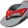 imageREEF Fanning Pregame Mens Bottle Opener Flip Flop Arch Support Durable Outsole Water FriendlyRedGrey