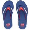 imageREEF Fanning Pregame Mens Bottle Opener Flip Flop Arch Support Durable Outsole Water FriendlyRedWhiteBlue