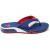 imageREEF Fanning Pregame Mens Bottle Opener Flip Flop Arch Support Durable Outsole Water FriendlyRedWhiteBlue
