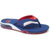 imageREEF Fanning Pregame Mens Bottle Opener Flip Flop Arch Support Durable Outsole Water FriendlyRedWhiteBlue