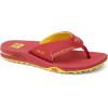 imageREEF Fanning Pregame Mens Bottle Opener Flip Flop Arch Support Durable Outsole Water FriendlyRedYellow