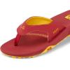 imageREEF Fanning Pregame Mens Bottle Opener Flip Flop Arch Support Durable Outsole Water FriendlyRedYellow