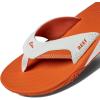 imageREEF Fanning Pregame Mens Bottle Opener Flip Flop Arch Support Durable Outsole Water FriendlyWhiteOrange