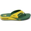 imageREEF Fanning Pregame Mens Bottle Opener Flip Flop Arch Support Durable Outsole Water FriendlyYellowGreen