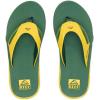 imageREEF Fanning Pregame Mens Bottle Opener Flip Flop Arch Support Durable Outsole Water FriendlyYellowGreen
