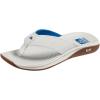 imageREEF Deckhand Mens Water Friendly Flip Flop Boat Friendly No Slip Traction Quick DryWhiteBlue